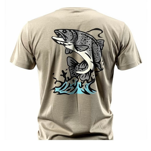 Trailside Trout T-Shirt / Heather Tan